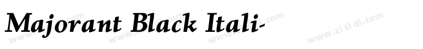 Majorant Black Itali字体转换